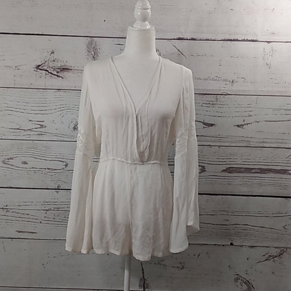 Gianni Bini Crochet Coverup Romper - Picture 2 of 5